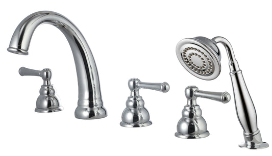 8209 • 5pcs Roman Tub Faucet With Hand-held Shower