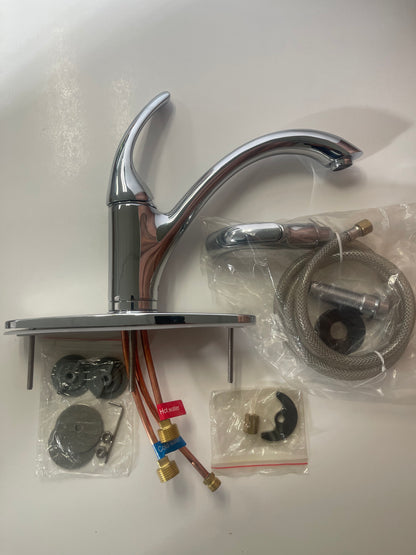85021 Single Handle Kitchen Faucet with Side Spray Chrome [OPEN BOX UNUSED]