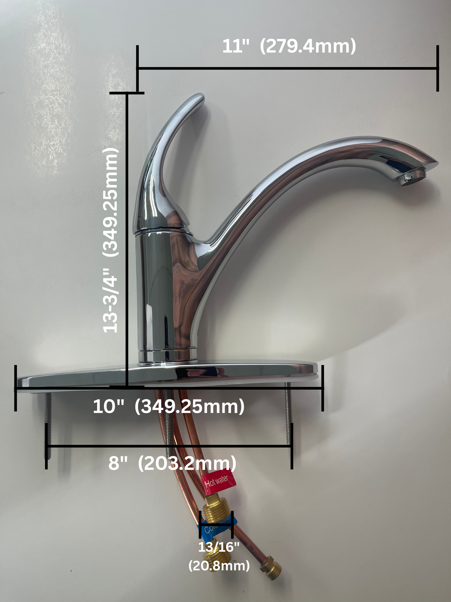 85021 Single Handle Kitchen Faucet with Side Spray Chrome [OPEN BOX UNUSED]