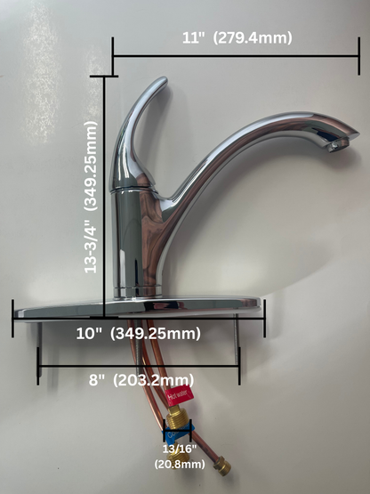 85021 Single Handle Kitchen Faucet with Side Spray Chrome [OPEN BOX UNUSED]