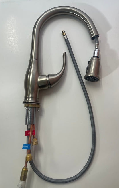 85033 14" Single Handle Kitchen Pull-Down Spray Faucet Brushed Nickel [OPEN BOX UNUSED]